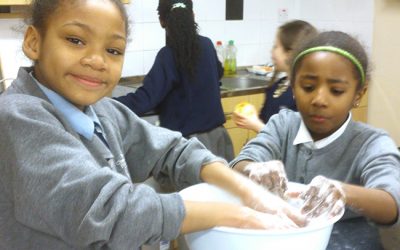The young cooks at Ashmole community centre, Oval