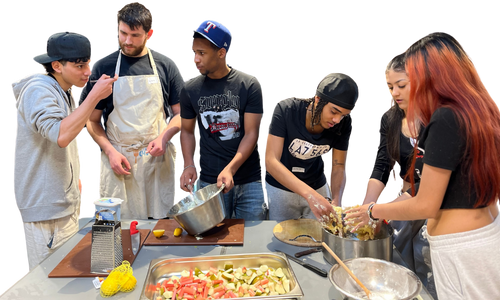eat club london youth food charity food education and cooking class session in action empowering young londoners with life skills 